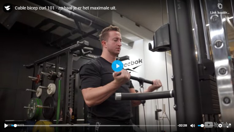 bicep curl kabelstation