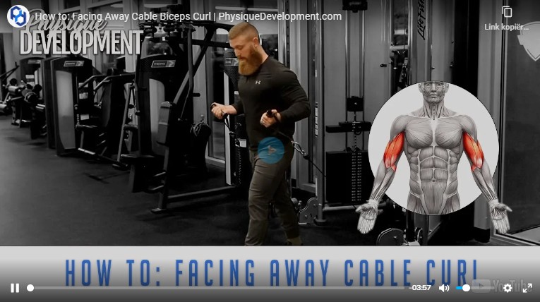 face away bicep curl kabelstation