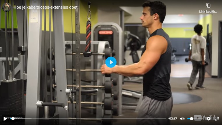 tricep extension - kabelstation 